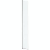 New (WG61) wet room hinged return panel. Contemporary frameless design 8mm British standard sa...
