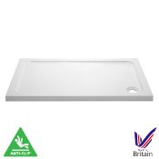 New (NY9) 1700x800mm Rectangular Anti Slip Shower Tray. RRP £417.00. It’s all well and good ...