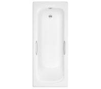 New (NY6) Granada II Twin Grip 8mm 2 Taphole Single Ended Bath 1700 x 700mm. RRP £229.97. Tro...