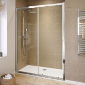 New (WG57) 1400mm - 6mm - Elements Sliding Shower Door. RRP £299.99._x00D_6mm Safety Glass_x00...