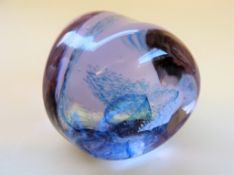 Caithness Crystal Pebble Paperweight