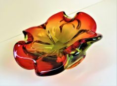 Vintage Murano Art Glass Biomorphic Centrepiece Bowl