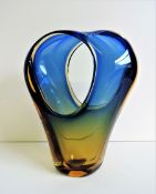 Vintage Bohemian Art Glass Sculpture Circa 1970's
