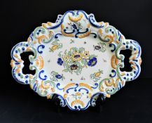 Antique French Hand Painted Decorative Plate
