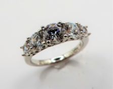 Sterling silver 4.1 ct Gemstone Ring New with Gift Box