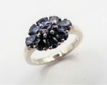 Sterling Silver Tanzanite Ring New with Gift Box