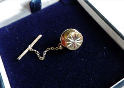 Vintage Gold on Sterling Silver Tie Pin