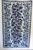 Vintage Embroidery Wall Hanging 155cm Tall & 90cm Wide
