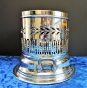 Antique Elkington Silver Plate Table Flambe Stove c.1896