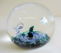 Selkirk Glass Paperweight Seaburst 1985 Signed and Dated