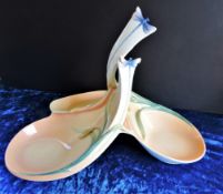 Large Franz Dragonfly Hors D'oeuvres Dish