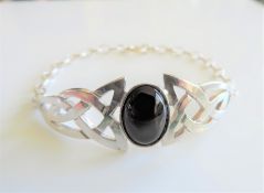 Irish Sterling Silver Celtic Knot Bracelet Dublin Hallmark 1995