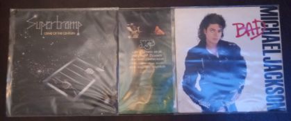 9x Vinyl Record LPs. Jeff Healey / Bon Jovi / Genesis / Yes Etc