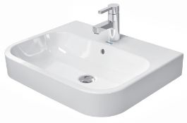 ZZ-DUR-2315600000 - Duravit Happy D.2 Above Counter Ground 1 Taphole Basin 600 x 460mm. ...
