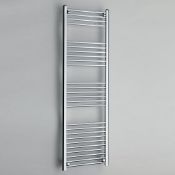 ZZ-KAR-STR316C - Kartell MaxRail Straight Heated Towel Rail - 1600mm x 300mm - Chrome. ...