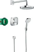 ZZ-HAN-27294000 - Hansgrohe Croma Select E Shower system for concealed installation - Chrome. ...