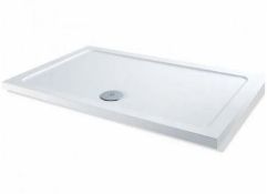 ZZ-MX-STN - MX Elements Rectangular Shower Tray - 1600mm x 800mm - White. ...
