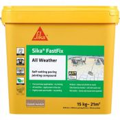4 x Sika All Weather Fastfix Jointing Compound 15kg Dark Buff (In Date).