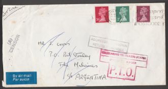 Falkland Islands 1982 (Apr 5) Philatelic cover from Leeds to 