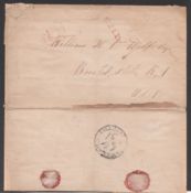 Hawaii / Mexico 1838 Entire Whaling Letter (small faults) headed 