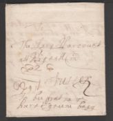 G.B. - Sussex 1708 (Jan 24) Entire letter from London addressed 