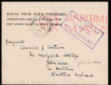 G.B. - Royalty / South Africa 1947 Stampless cover with printed heading 