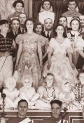 Royalty - Old Mother red Riding Boots Windsor Castle Christmas 1944 A rare original photograph, Chri