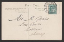 G.B. - Greenock & Ardrishaig Packet 1903 Picture postcard with KEVII 1/2d cancelled 