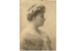 Royalty HM Queen Victoria Eugenie of Spain Signed Photograph 1904
