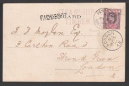 GOLD COAST 1904 Picture postcard with KEVII 1d cancelled violet 