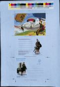 G.B. - QE II POSTAL STATIONERY 1980 Scottish 14p Aerogramme featuring Scottish Regiments, with a...