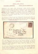 UGANDA / ZANZIBAR - FRENCH P.O. 1890 Cover to England written on 18th October 1890 by George Kny...
