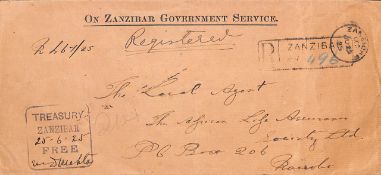 ZANZIBAR 1925 Stampless 
