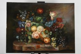 Original Still Life Painting on Canvas Board