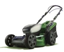 (9J) 1x Powerbase 46cm 40V Self Propelled Cordless Lawn Mower RRP £349. (With Battery & Charger).
