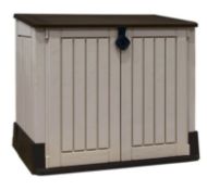 (P) 1x Keter Store It Out Midi 880L RRP £120. (H)113.5cm x (W)71.5 x (D)132cm