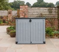 (P) 1x Keter Store It Out Ace 1200L RRP £175. (L145.5x W82x H123 cm).
