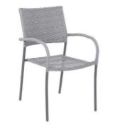 (9K) 11x Bambrick Stacking Chairs Grey. (All Units Are New, But Mixed Condition).
