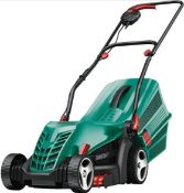 (9H) 2x Items. 1x Bosch Rotak 34 R Corded Lawnmower. 1x Sovereign 57cm Garden Roller.