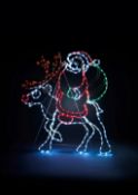 (10iJ) 5x Items. 1x Santa And Deer Twinkling LED Rope Light RRP £75. 1x Reindeer Family Outdoor LE