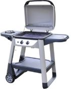 (P) 1x Outback Excel 310 2 Burner Gas BBQ Silver & Black RRP £230