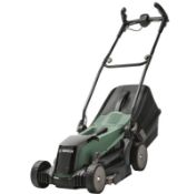 (10C) 4x Mixed Lawn Mowers. 1x Bosch Easy Rotak 36-550 Cordless Lawn Mower RRP £250 (Boxed). 1x Bos