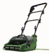 (7M) 2x Items. 1x Powerbase 32cm 400W Electric Cylinder Lawn Mower. 1x Bosch Rotak 34-13 Corded Law