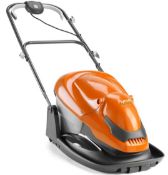 (10B) 1x Flymo EasiGlide 300 Hover Collect Lawn Mower RRP £120. 1x EasiStore 300R Li 40V Cordless L