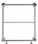(9L) 1x Bathstore Burcombe Ball Jointed Towel Rail Chrome Steel (W600x H686cm) RRP £110. New Unit,