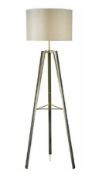 (4O) 8x Lighting Items. 2x The Lighting Studio Devo Metal Tripod Floor Lamp (1x No Box). 3x The Li