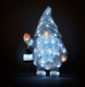 (10K) 4x Items. 2x Gonk Acrylic Outdoor LED Light RRP £50 Each. 2x Reindeer Family Outdoor LED Spu