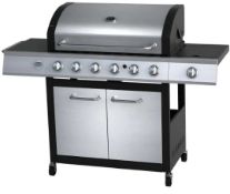 (P) 1x Texas Stardom 6 Burner Gas BBQ RRP £440.