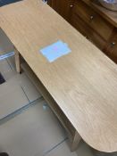 Oak 2 Tier Piertable 30