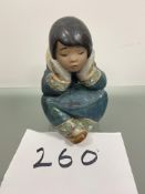 Lladro Figure - Seated Figure